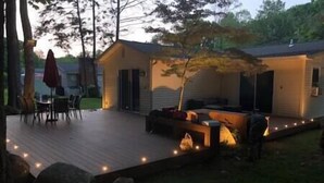 屋外ダイニングエリア