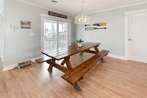 Dining - New Pool + Putting Green, Walk to Beach, Waterfront Home in Cherry Grove! (North Myrtle Beach)