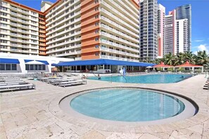 Outdoor pool, a heated pool - Sunny Isles Beach Front Studio/ full ocean view (Sunny Isles Beach)