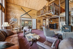 TV, fireplace, video games, DVD player