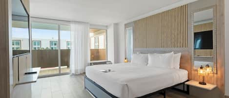 Suite, 1 King Bed with Sofa bed, Balcony | 1 bedroom, premium bedding, minibar, in-room safe