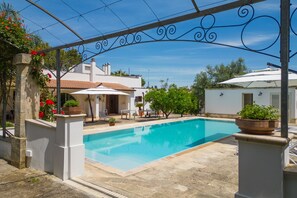 Pool - Villa 'Tenuta Il Carretto' with Private Pool, Wi-Fi and Air Conditioning (Monteroni di lecce)
