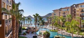 Outdoor pool, a heated pool - 
Oceanfront View to Whale Season from your Penthouse Balcony!
 (Cabo San Lucas)