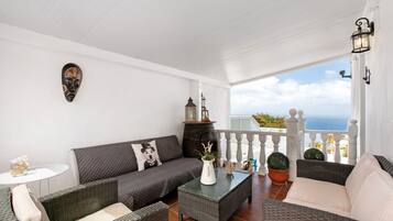 Televisie, een dvd-speler, een tafeltennistafel en een stereo