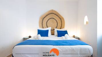 5 slaapkamers, een strijkplank/strijkijzer, gratis wifi, beddengoed