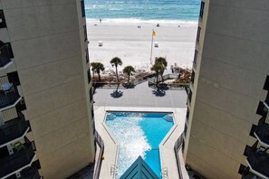 A heated pool - Fun N The Sun at Sunbird 1102W | Beach Chair Service Included | Oceanfront & Ocean View | 3 Pools (Panama City)