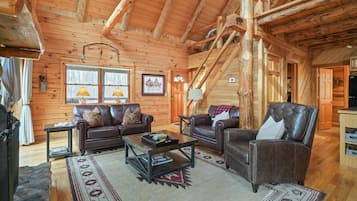 Televisión, chimenea