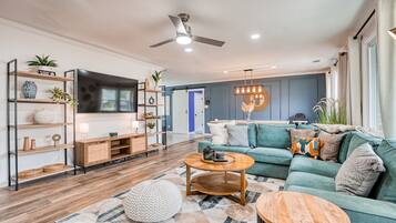 Smart TV, video games, books, music library