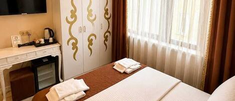 Standard Double Room | Premium bedding, Select Comfort beds, desk, soundproofing