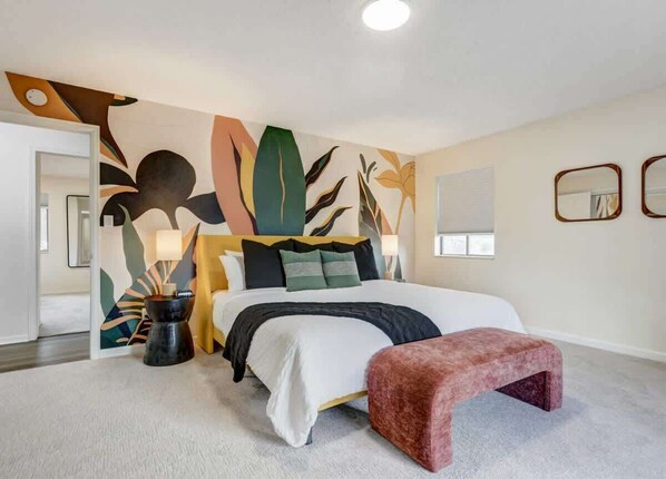 6 chambres, fer et planche à repasser, lit de bébé portatif, Wi-Fi