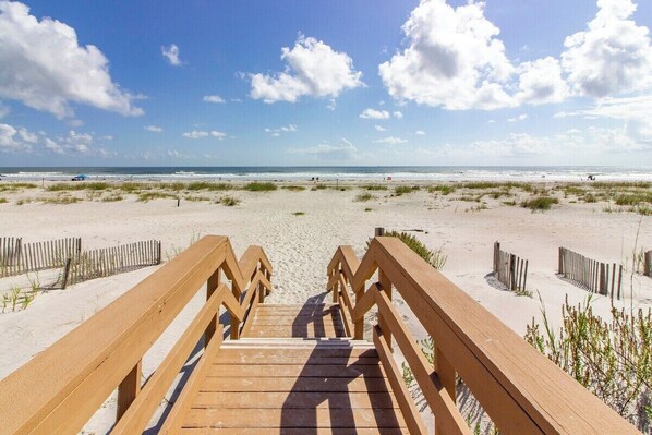 On the beach
