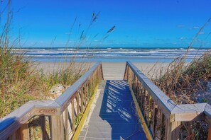 Accommodatie ligt op het strand