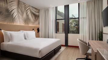 Free minibar, in-room safe, desk, laptop workspace