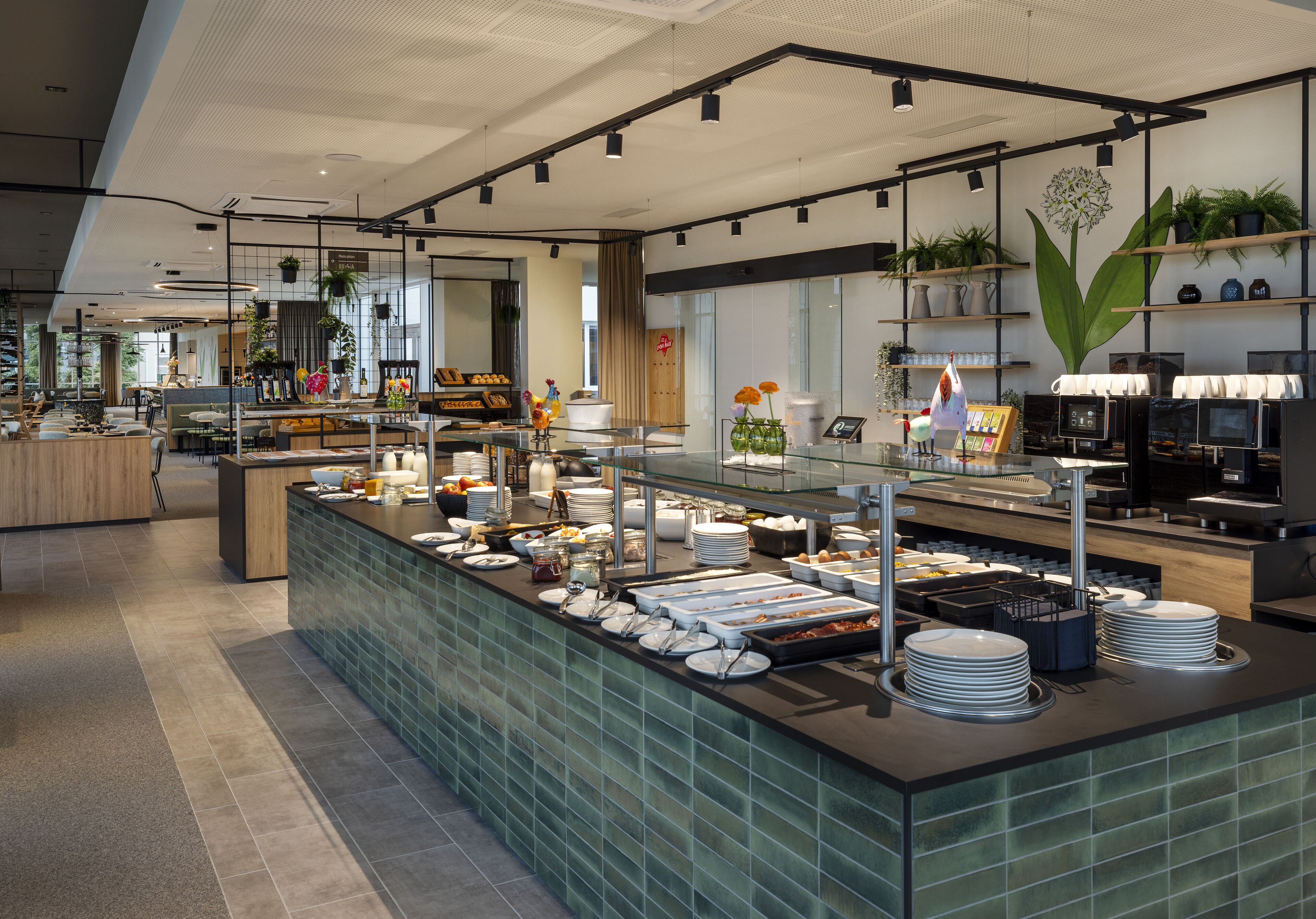 Desayuno buffet (EUR 21 por persona) 