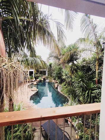 Tropical lagoon pool