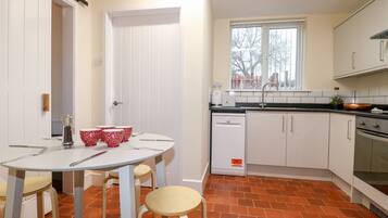 Dishwasher, electric kettle, cookware/dishes/utensils