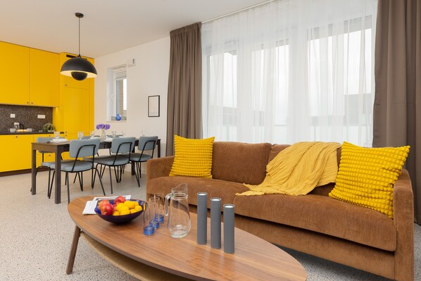 Apartment, 2 Bedrooms, 2 Bathrooms | Living area - Sunny & Elegant Apartment by Renters (Warsaw)