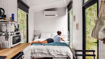 1 soveværelse, sengetøj