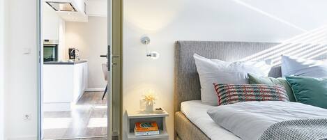 1 slaapkamer, een bureau, gratis wifi, beddengoed