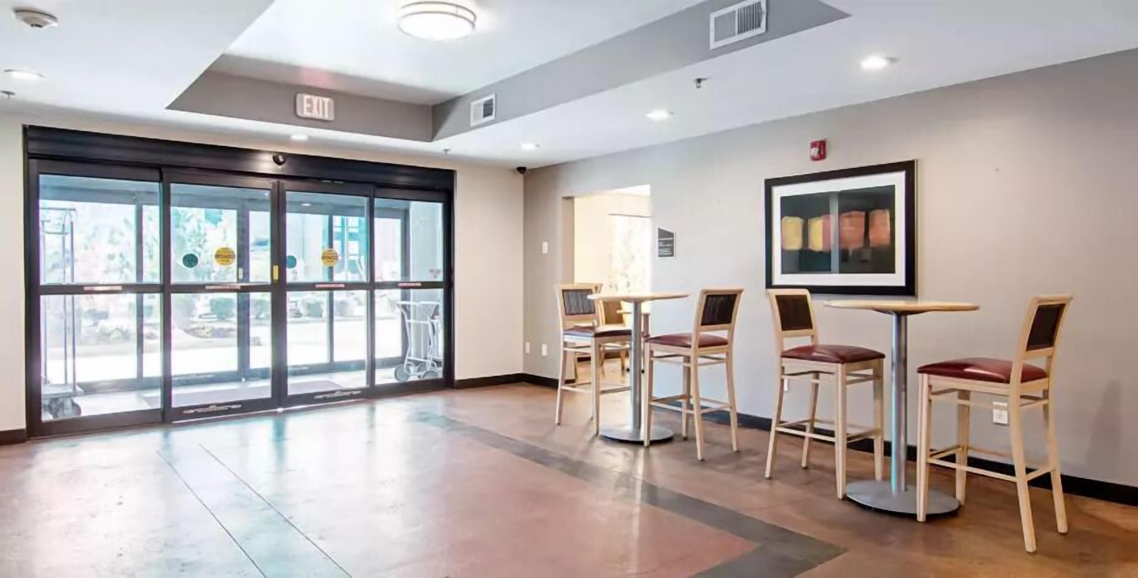 Sip coffee and unwind in a casual seating area.