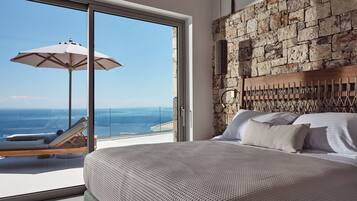 Frette Italian sheets, premium bedding, down duvets, pillow-top beds