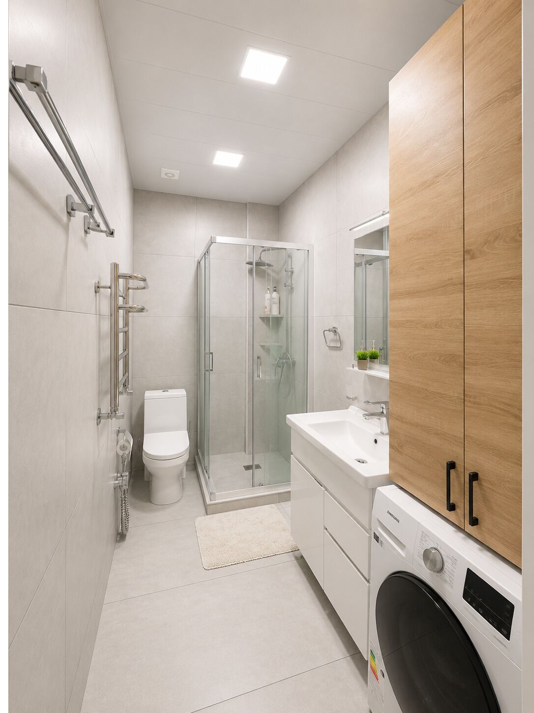 Superior Apartment, City View | Bathroom | Slippers, towels