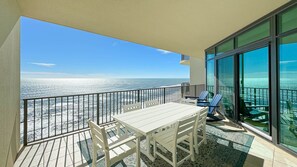 Outdoor dining - Beachfront! Lazy River and Slide!  New to the Rental Market! (Orange Beach)