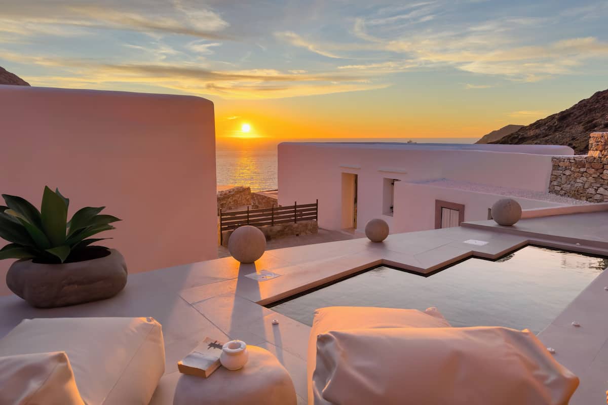 Superior villa, 2 slaapkamers, privézwembad, uitzicht op zee | Kameruitzicht