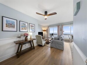 Condo, 2 Bedrooms | Living area | Smart TV, streaming services - Sand Fiddler Sunrise 2 Bedroom Villa by RedAwning (Carolina Beach)