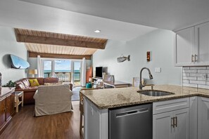 Condo, 3 Bedrooms | Private kitchen | Fridge, oven, coffee/tea maker, toaster - Coral Shores #4 3 Bedroom Condo by RedAwning (Pine Knoll Shores)