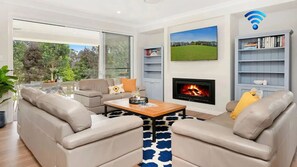 Smart TV, fireplace, offices