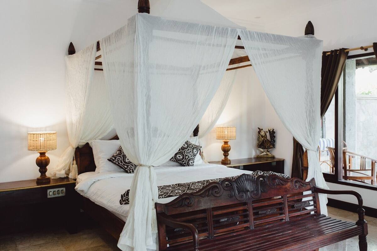 Chalet | 1 dormitorio, caja fuerte, wifi gratis y ropa de cama