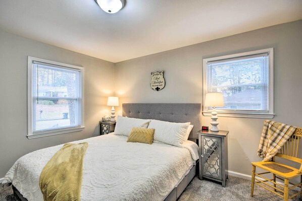 4 Schlafzimmer, laptopgeeigneter Arbeitsplatz, Bettwäsche