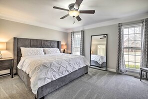 House (4 Bedrooms) | Interior - Deck + Yard: Family-friendly Lawrenceville Home! (Lawrenceville)