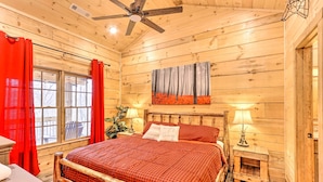 House (3 Bedrooms) | 3 bedrooms, iron/ironing board, bed sheets - Coosawattee River Resort Cabin w/ Private Hot Tub! (Ellijay)