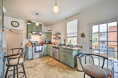 Historic 'watson' Brick House w/ Private Deck!