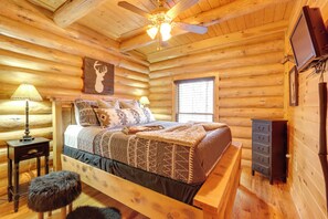 House (3 Bedrooms) | Interior - Blue Ridge Log Cabin w/ Hot Tub & Game Room! (Blue Ridge)