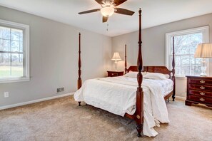 House (3 Bedrooms) | 3 bedrooms, iron/ironing board, bed sheets - Family-friendly Georgia Vacation Home! (Canton)