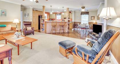 Fireside Nights + Family Fun! Quiet Claxton Home
