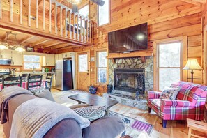 House (2 Bedrooms) | Interior - Waterfront Cabin w/ Beautiful River View & Hot Tub (Ellijay)