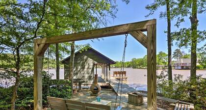 Lakefront Milledgeville Cabin: Private Dock, Porch