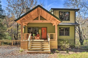 Front of property - Creekside Craftsman Retreat in North GA Mountains! (Mineral Bluff)