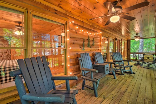 'pinot & Pine' Chic Log Cabin ~ 5 Mi to Blue Ridge