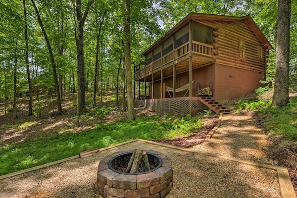 'Pinot & Pine' Chic Log Cabin ~ 5 Mi To Blue Ridge - Blue Ridge, GA