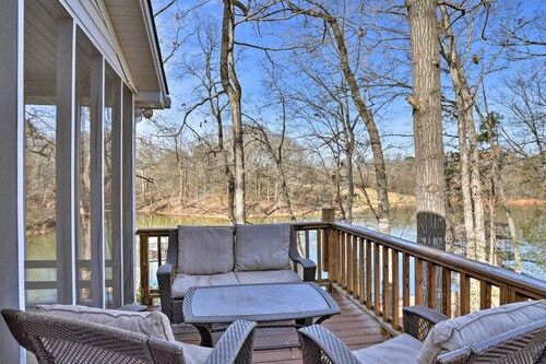 Large Lavonia Home w/ Party Dock on Lake Hartwell!