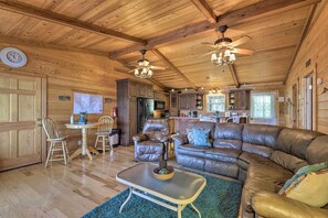 House (2 Bedrooms) | Interior - House w/ Dock + Slide Situated on Lake Sinclair! (Milledgeville)