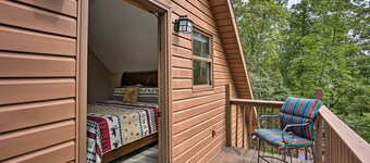 Ellijay Resort Cabin w/ Fire Pit, Decks, & Hot Tub
