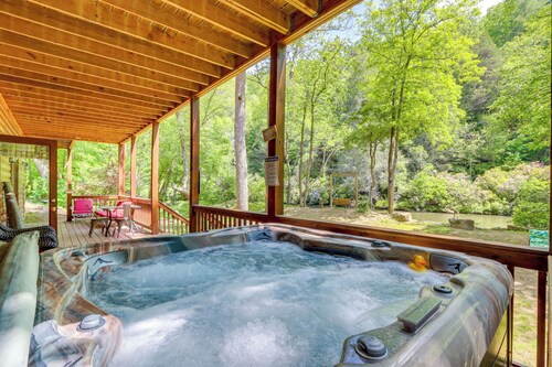 Private Cartecay River Home w/ Hot Tub & Game Room