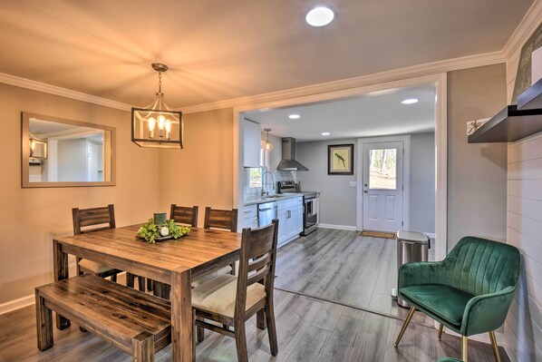 House (3 Bedrooms) | Interior - Private Yard + Fire Pit: Commerce Home! (Commerce)