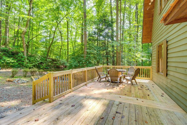 Interior - Wooded Blue Ridge Cabin: 2 Decks, Fire Pit! (Cherry Log)